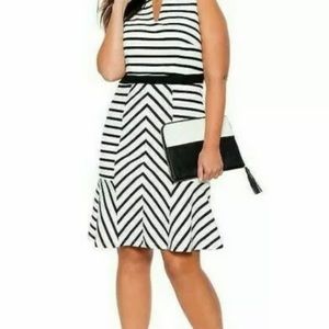 Eloquii classic black white sz 18 NWOT